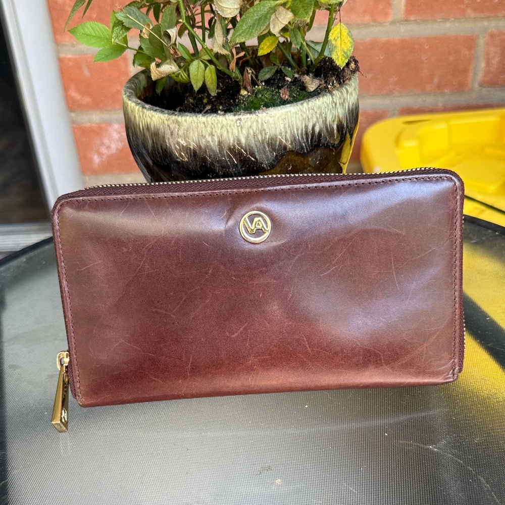 Valentina Brown Leather Wallet